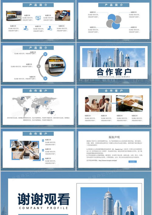 2020商務(wù)風(fēng)公司簡(jiǎn)介PPT模板 助力專業(yè)商務(wù)信息咨詢展示